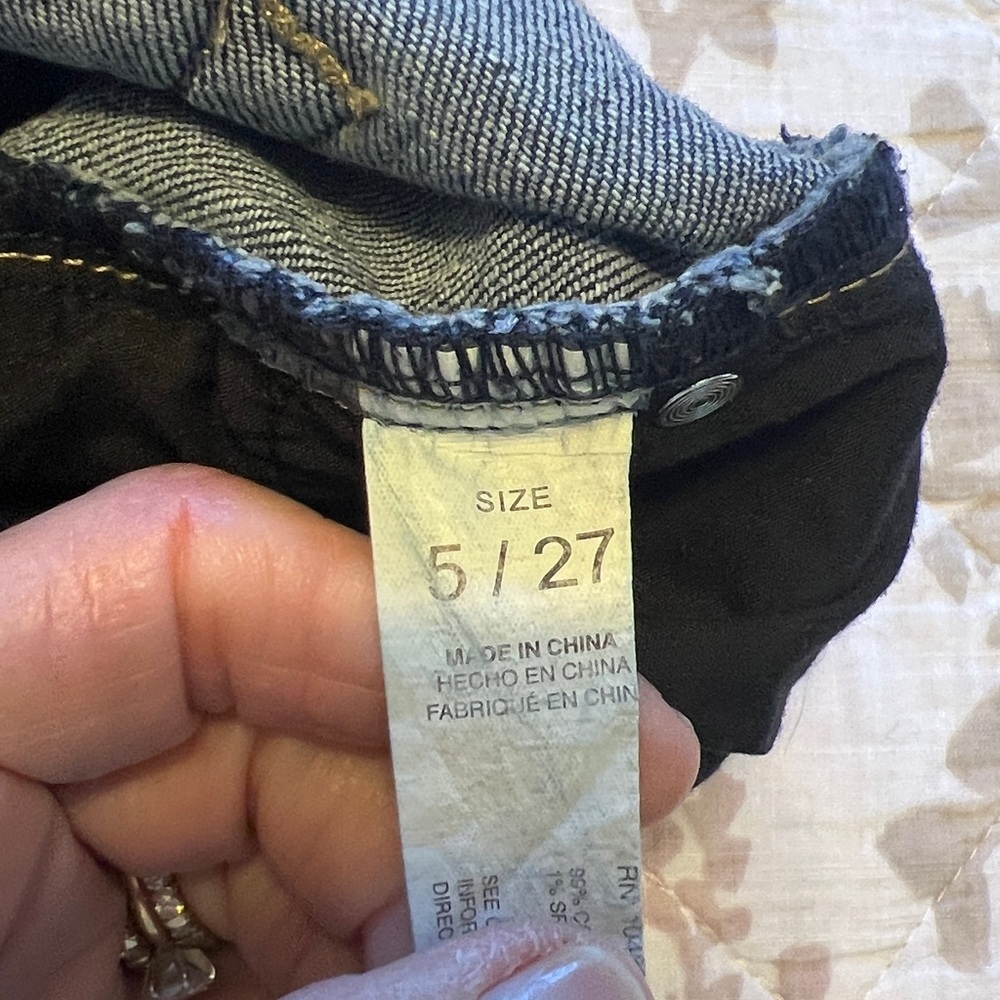 37. YMI Women's Luxe Bella Wide leg, Hise Rise Jeans, Sz. 5/27, Worn once, EUC - Picture 13 of 14